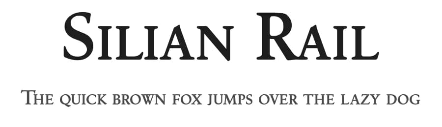 Silian Rail by Måns Grebäck — Serif Font