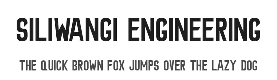Siliwangi Engineering by 'Sanz Font — Sans Serif Font