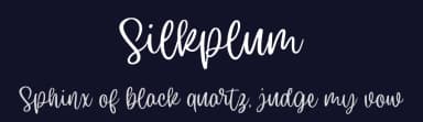 Silkplum by Damarletter — Script Handwritten Font — thumbnail 2