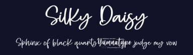 Silky Daisy by Yumna Family — Script Handwritten Font — thumbnail 2