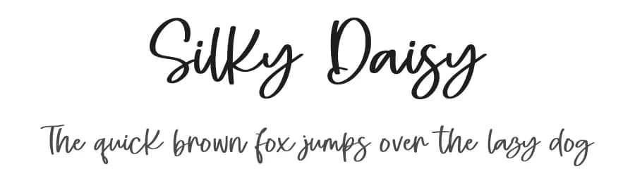 Silky Daisy by Yumna Family — Script Handwritten Font
