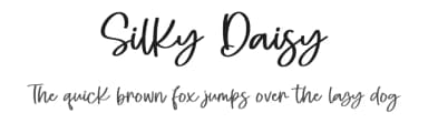 Silky Daisy by Yumna Family — Script Handwritten Font — thumbnail 1