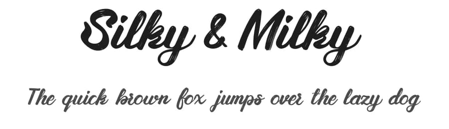 Silky&Milky by Wojtek Zolty — Script Handwritten Font