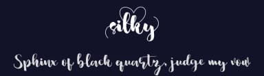 Silky by infontree store — Script Handwritten Font — thumbnail 2