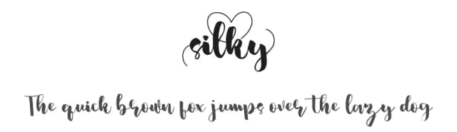 Silky by infontree store — Script Handwritten Font