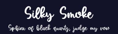 Silky Smoke by DM Letter Studio - Dimas Prasetyo — Script Handwritten Font — thumbnail 2