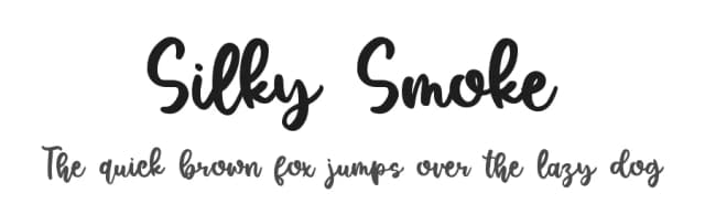 Silky Smoke by DM Letter Studio - Dimas Prasetyo — Script Handwritten Font