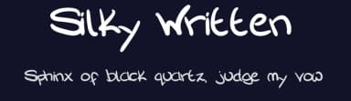 Silky Written by Silky GFX — Script Handwritten Font — thumbnail 2