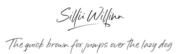 Sillii Willinn by Azetype Studio — Script Handwritten Font