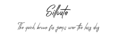 Silloute by Vunira Design — Script Handwritten Font — thumbnail 1