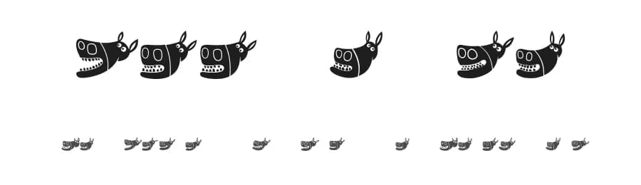 Silly Donkey by Vladimir Nikolic — Dingbats Font