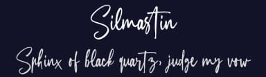 Silmastin by Hanzel Space — Script Handwritten Font — thumbnail 2