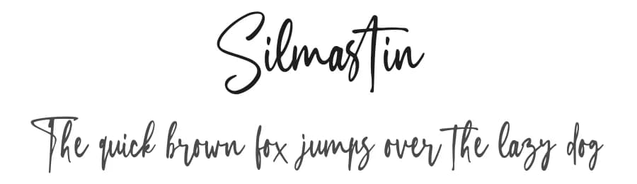 Silmastin by Hanzel Space — Script Handwritten Font