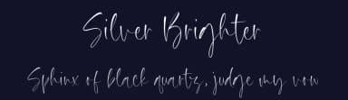 Silver Brighter by Timur Type — Script Handwritten Font — thumbnail 2