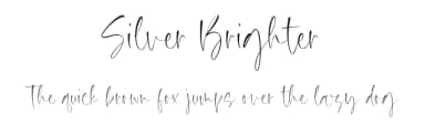 Silver Brighter by Timur Type — Script Handwritten Font — thumbnail 1