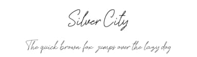Silver City by Heinzel Std — Script Handwritten Font — thumbnail 1