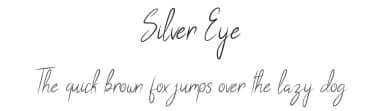 Silver Eye by Edric Studio — Script Handwritten Font — thumbnail 1