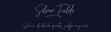 Silver Fields by ReyreyBlue — Script Handwritten Font — thumbnail 2