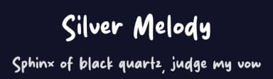 Silver Melody by MJType — Script Handwritten Font — thumbnail 2