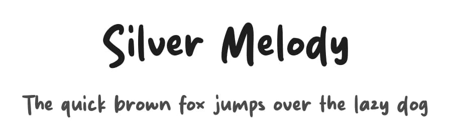 Silver Melody by MJType — Script Handwritten Font