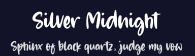 Silver Midnight by Balpirick Studio — Script Handwritten Font — thumbnail 2