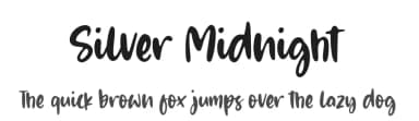 Silver Midnight by Balpirick Studio — Script Handwritten Font — thumbnail 1