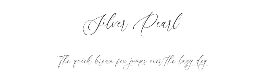 Silver Pearl by Aestherica Studio — Script Handwritten Font — preview 1