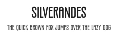 Silverandes by Eko Bimantara — Sans Serif Font — thumbnail 1