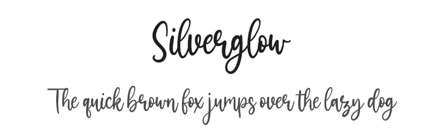 Silverglow by Balpirick Studio — Script Handwritten Font