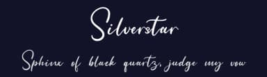 Silverstar by Staircase Studio — Script Handwritten Font — thumbnail 2