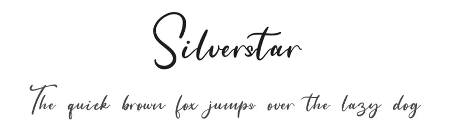 Silverstar by Staircase Studio — Script Handwritten Font