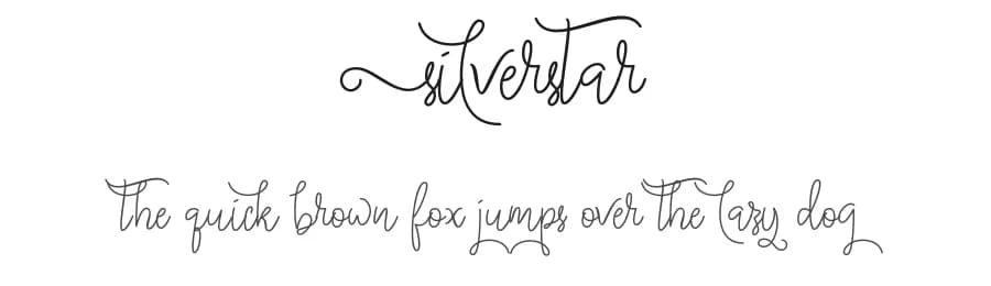 Silverstar by selawetype — Script Handwritten Font