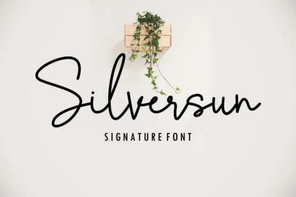 Silversun Font by Fontysia — Script Handwritten Font