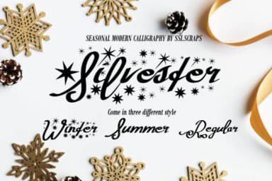 Silvester Font by Syukursetiyadi — Script Handwritten Font — thumbnail 1