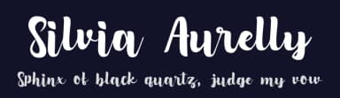Silvia Aurelly by graffitype — Script Handwritten Font — thumbnail 2
