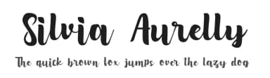 Silvia Aurelly by graffitype — Script Handwritten Font — thumbnail 1