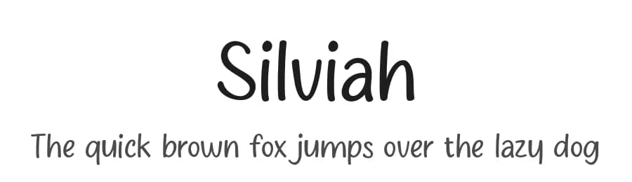 Silviah by MJType — Script Handwritten Font