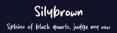 Silybrown by MJType — Script Handwritten Font — thumbnail 2