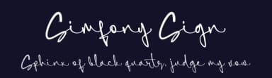 Simfony Sign by Lemonthe — Script Handwritten Font — thumbnail 2