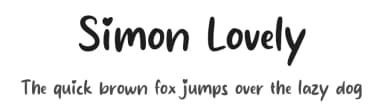 Simon Lovely by MJType — Script Handwritten Font — thumbnail 1