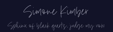 Simone Kimber by Timur Type — Script Handwritten Font — thumbnail 2