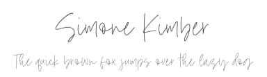 Simone Kimber by Timur Type — Script Handwritten Font — thumbnail 1