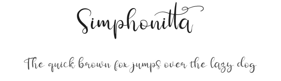 Simphonitta by Perspectype Studio - Letterena.com — Script Handwritten Font