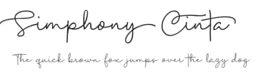 Simphony Cinta by Silverdav Studio — Script Handwritten Font — thumbnail 1