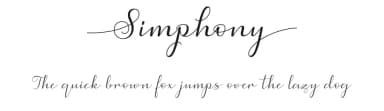 Simphony by Graphix Line Studio — Script Handwritten Font — thumbnail 1