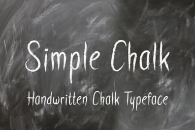 Simple Chalk Font by Royaltype — Script Handwritten Font — thumbnail 1