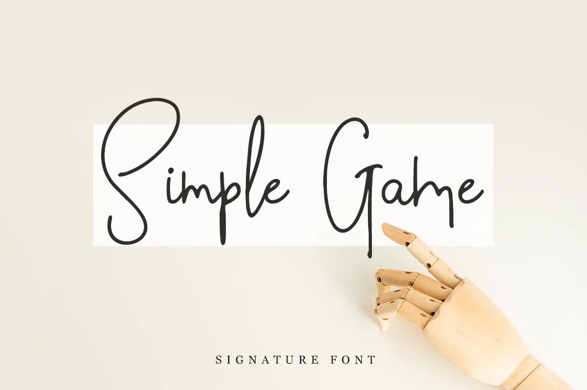 Simple Game Font by Pasha Larin — Script Handwritten Font