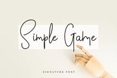 Simple Game Font by Pasha Larin — Script Handwritten Font — thumbnail 1