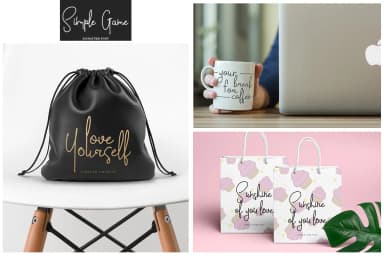 Simple Game Font by Pasha Larin — Script Handwritten Font — thumbnail 3