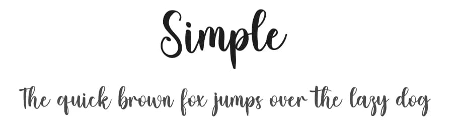 Simple by Inermedia Studio — Script Handwritten Font